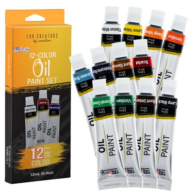 Paint Set, 12ml Tubes, Artist Student Paintings