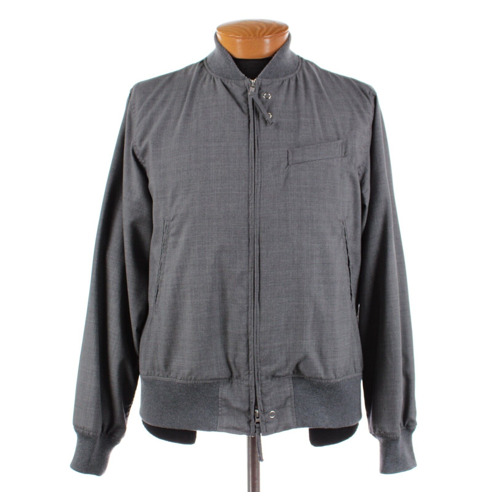 Engineered Garments Wool / Cotton Full Zip Bomber Jacket Size Large In Gray | eBay Engineered Garments Wool / Cotton Full Zip Bomber Jacket Size Large In Gray | eBay