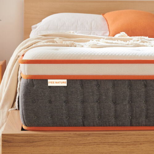 12" King Size Hybrid Gel Memory Foam Mattress Innerspring Ma