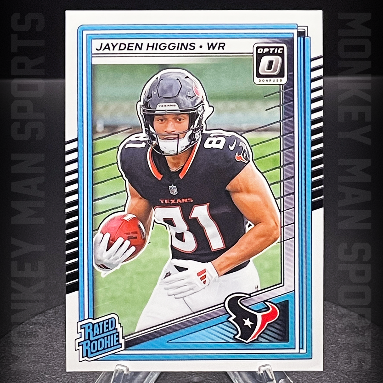 2025 Optic - Jayden Higgins Rated Rookie RC - #225 TEXANS MINT