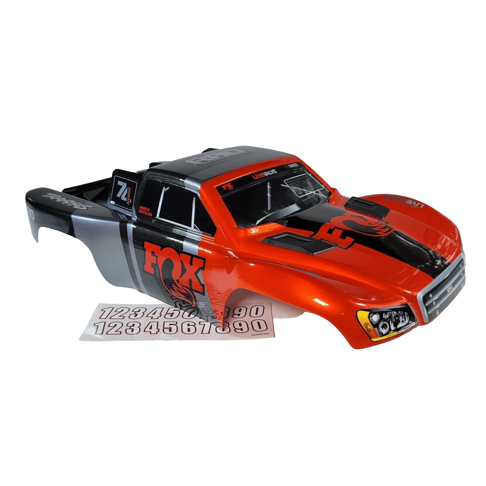 Fits Traxxas Slash 1/10 2WD Fox Body CLIPLESS Factory