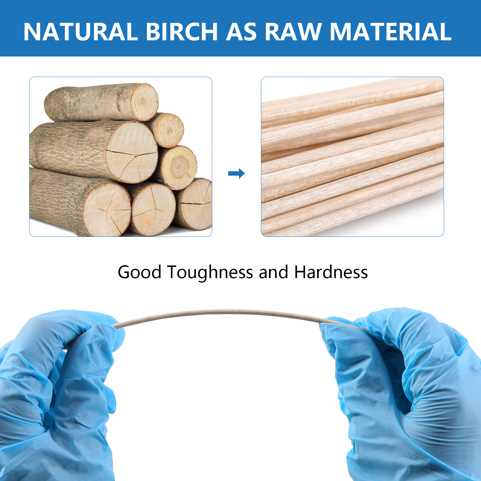 JMU Medical Cotton Tipped Applicators Cotton Swabs 3" 6" Wood Shaft (Multi-Qty)