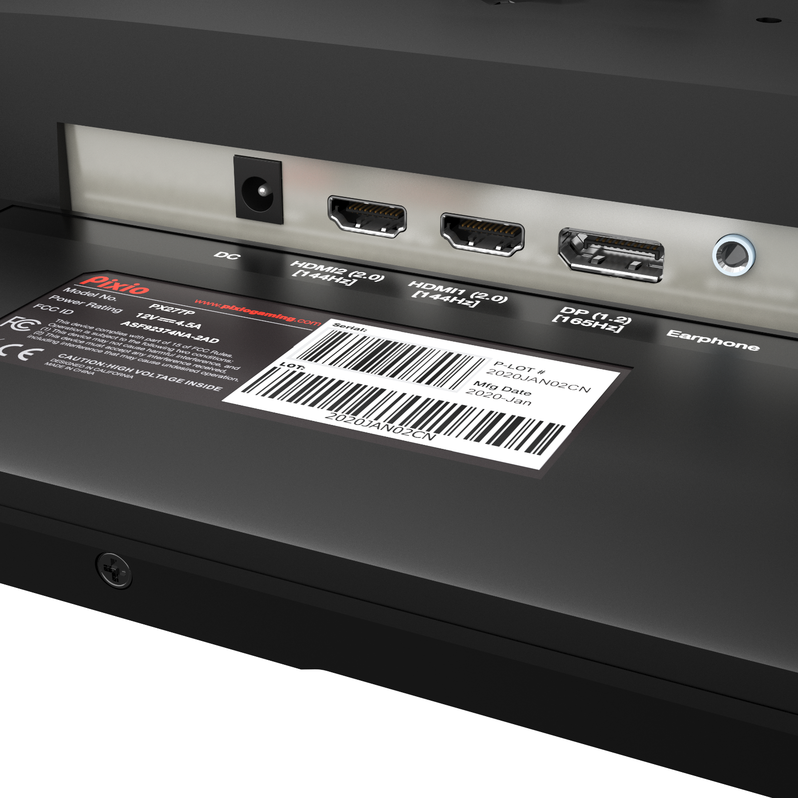 Pixio PX277 Prime 27 in 165Hz HDR 1440p IPS eSports Gaming Monitor