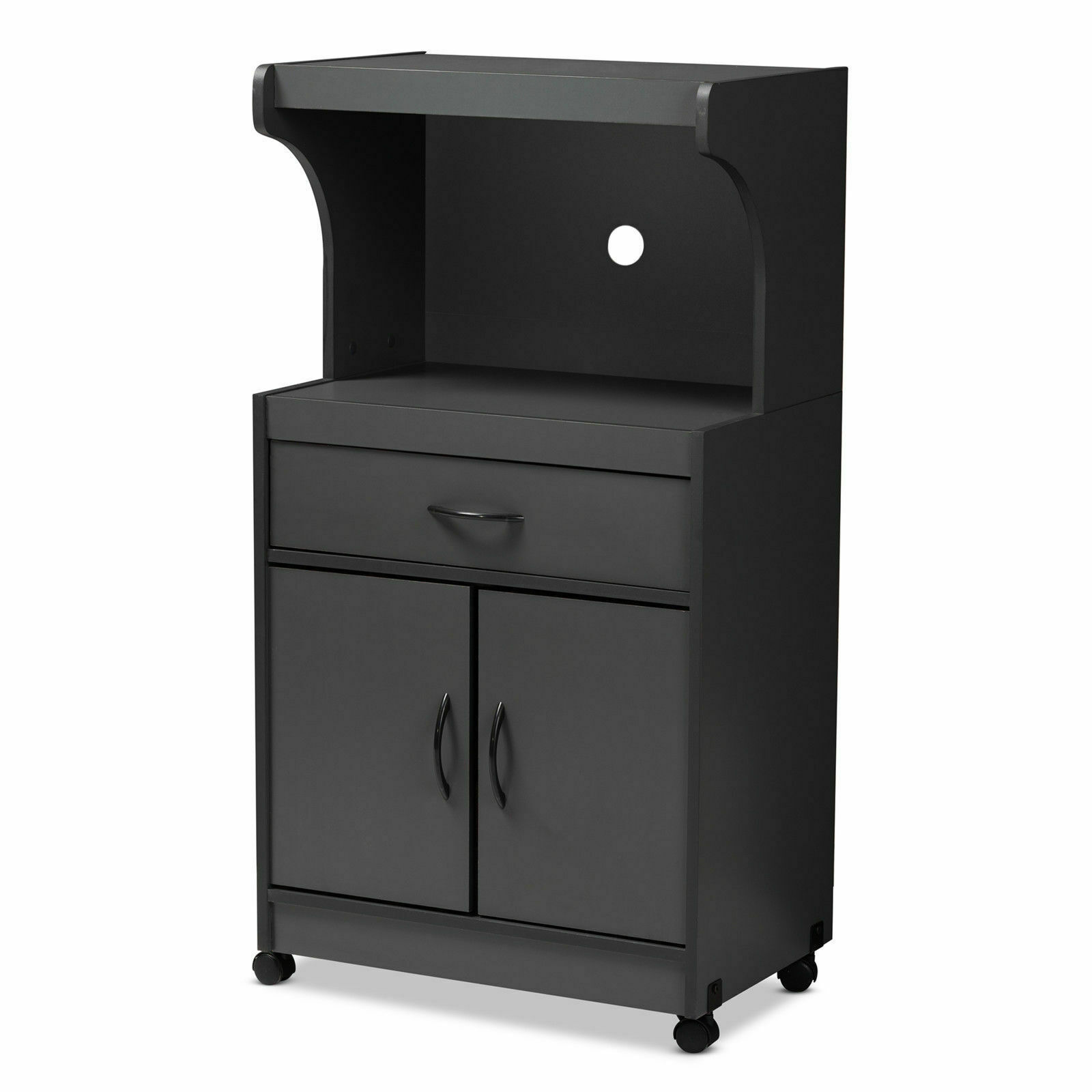 Baxton Studio Tannis Particle Board Kitchen Cabinet With Drawer