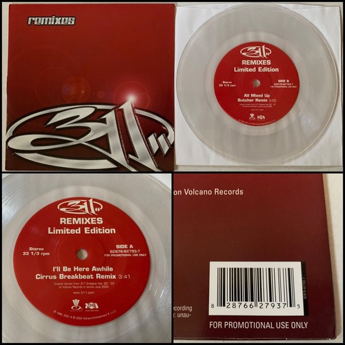311 Remixes 7” Clear Vinyl Promo-Los Stellarians Ghostwolf