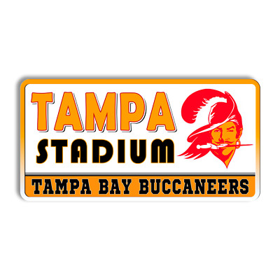 Metal sign Tampa Bay Buccaneers vintage Tampa Bay Buccaneers wall art stadium