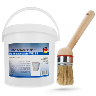 Reifenmontage Paste Montagewax Montagepaste 5KG Weiß universal inkl Pinsel