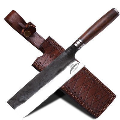 Nakiri Chef Knife- Cleaver For Chopping Meat and Vegetable- Best Kitchen Gift