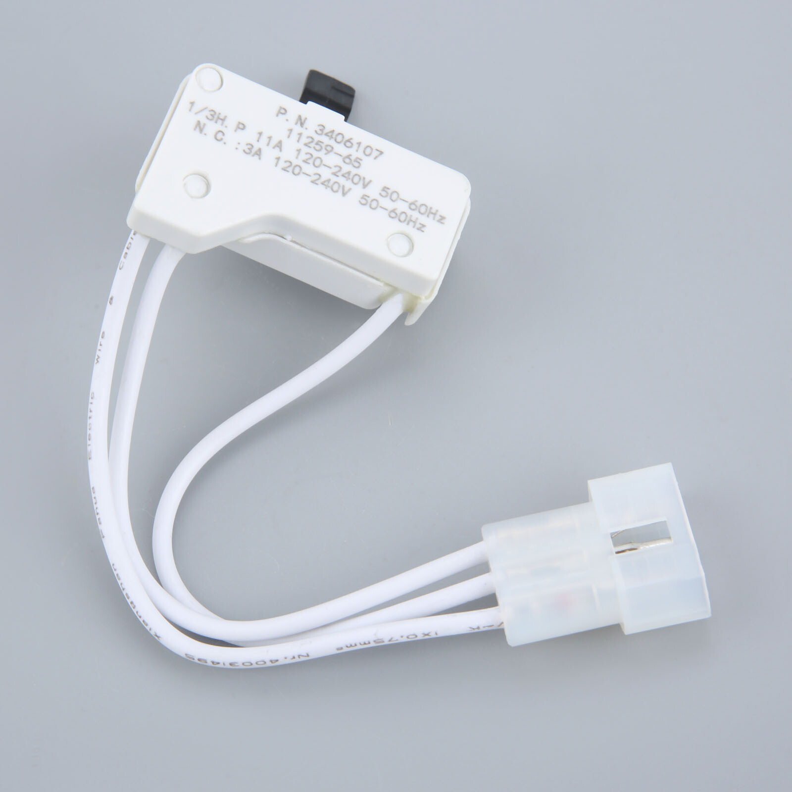 Dryer Door Switch Assembly Replacement for Whirlpool, Kenmore, Maytag 3406107