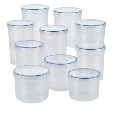 Lock & Lock Easy Essentials Food Storage Bin Set/Airtight Container Lids/BPA-...