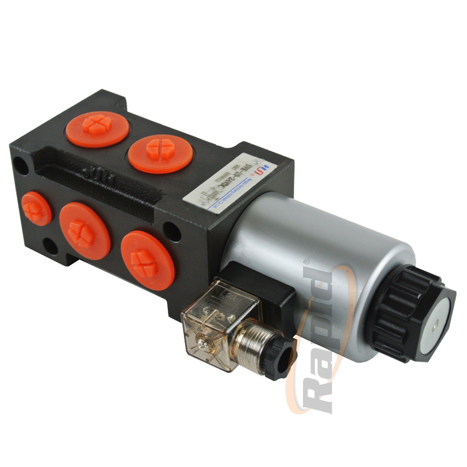 Hydraulic 6 Port Solenoid Diverter Valve SVK Series 24VDC SVK10
