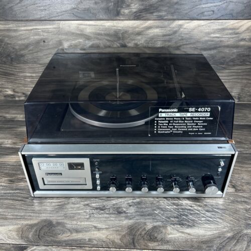 Vintage Panasonic SE-4070 8 Track  Tape Recorder Vinyl Recor