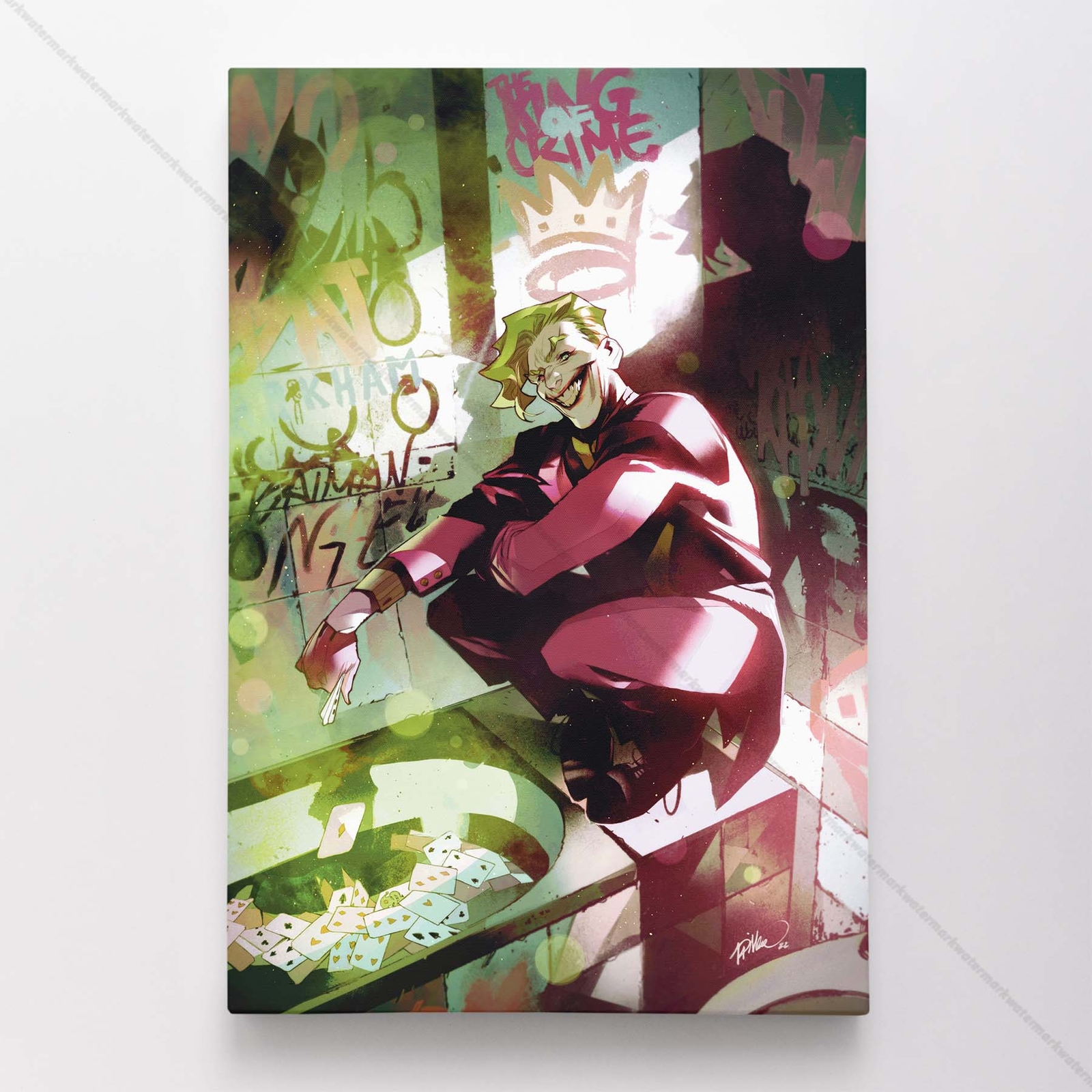 Joker Poster Canvas DC Comic Book Man Who Stopped Laughing Art Print