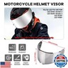 XINGWU Motorcycle Helmet Visor for Sedici Strada 2 Strada 3 LS2 FT2 VECTOR FF801 FF397 with Anti-fog Rainproof Helmet Film Face Shield Motorcycle Helmet Accessories Visor Replacement (Black)