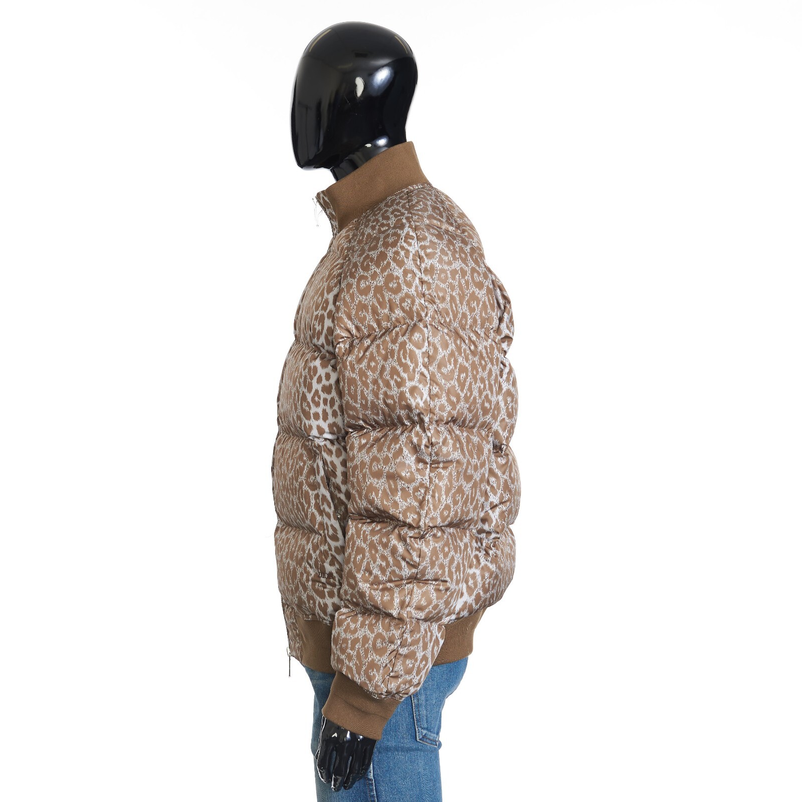 Pre-owned Dior 2700$ Leopard Pattern Print Down Jacket - Quilted, Padded In Brown