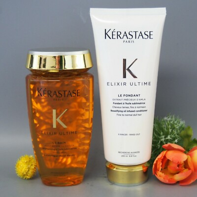 KERASTASE ELIXIR ULTIME LE BAIN AND LE FONDANT 250ml / 200ml - 8.5oz / 6.5oz