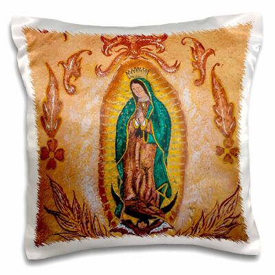 3dRose Mexico, San Miguel de Allende. Painting of Our Lady of Guadalupe.  16x16