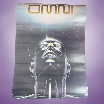 RARE OMNI Magazine DICKRAN PALULIAN 17x24 Poster NEC Electronics sci fi VINTAGE