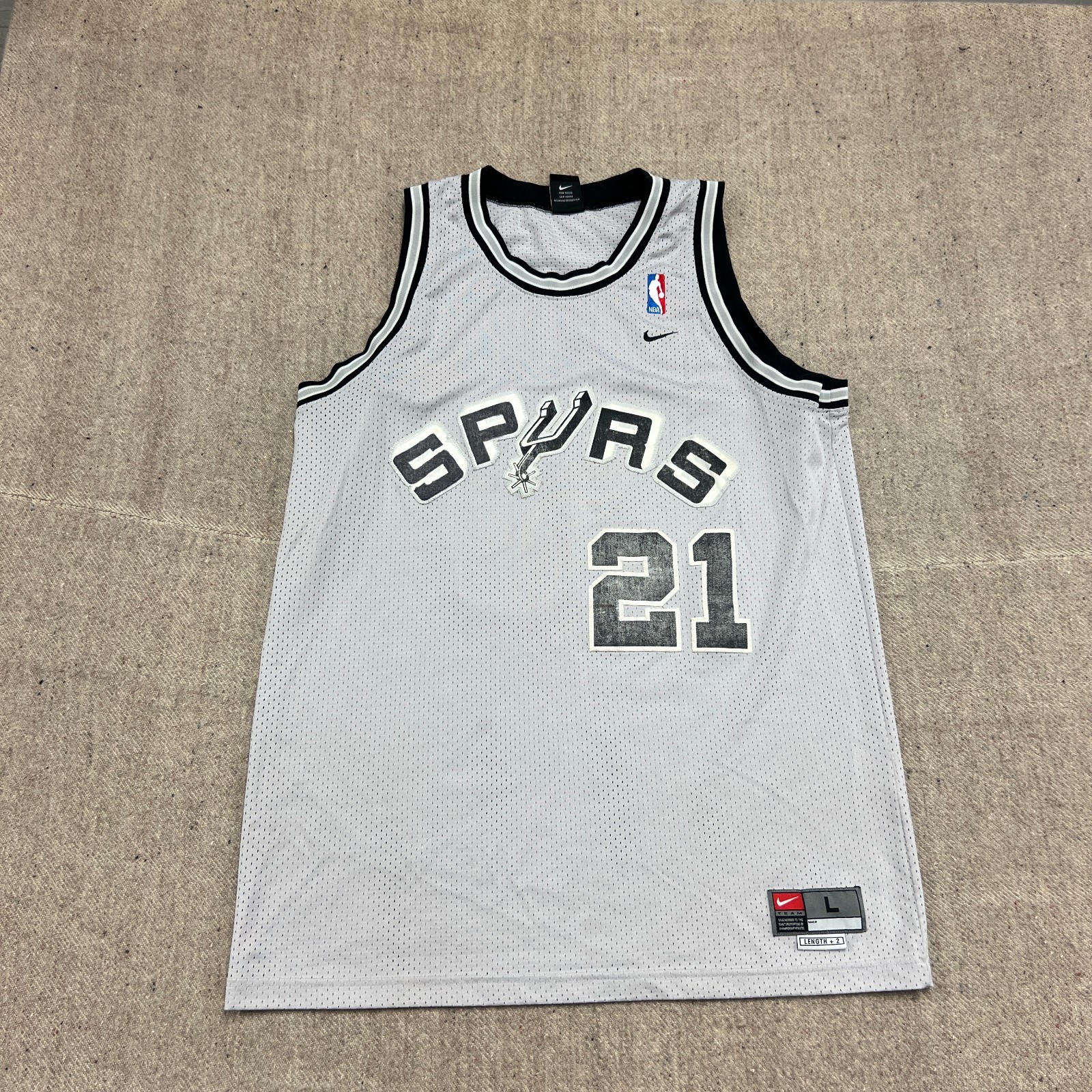 Nike SPURS TIM DUNCAN スウィングマンジャージ Vintage Nike NBA Tim Duncan #21 San Antonio Spurs Basketball