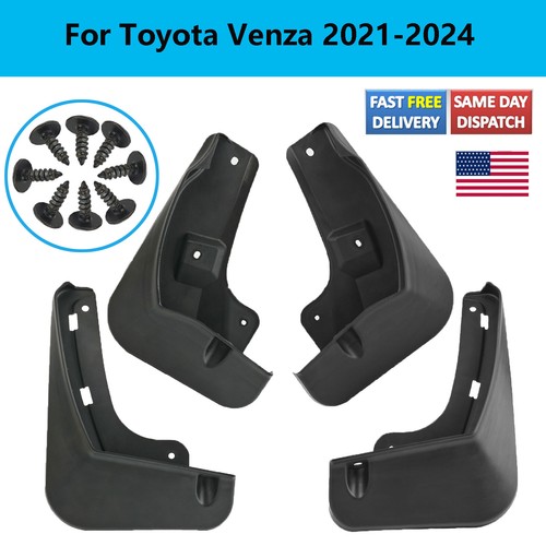 4Pcs For Toyota Venza XU80 2021- 24 Front Rear Splash Guards Mudguards Mud Flap