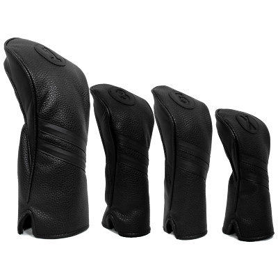 Vintage Golf Club Head Covers Driver, Fairway Woods, Hybrid 1,3,5,X Leather Look