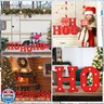 VIHOSE Christmas LED Letter Lights Sign Table Indoor Decoration Light up Letters Battery Powered Letter for Home Bar Christmas Party Bedroom Tabletop Indoor Decoration Gift (HOHOHO)