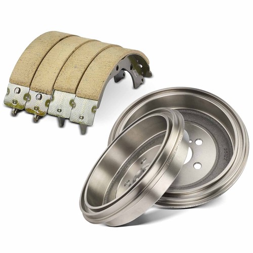 Rear Brake Drums + Ceramic Brake Shoes for Toyota Corolla 2009 2010 2011-2019