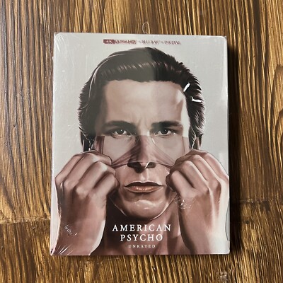 American Psycho SteelBook (4K Ultra HD + Blu-ray + Digital) Brand New In Hand