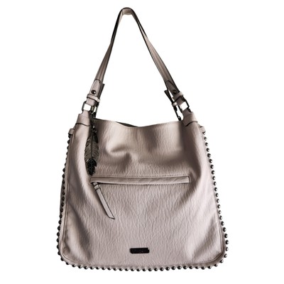 Jessica Simpson Camille Four Poster Hanbag Tote Clay Gray New 
