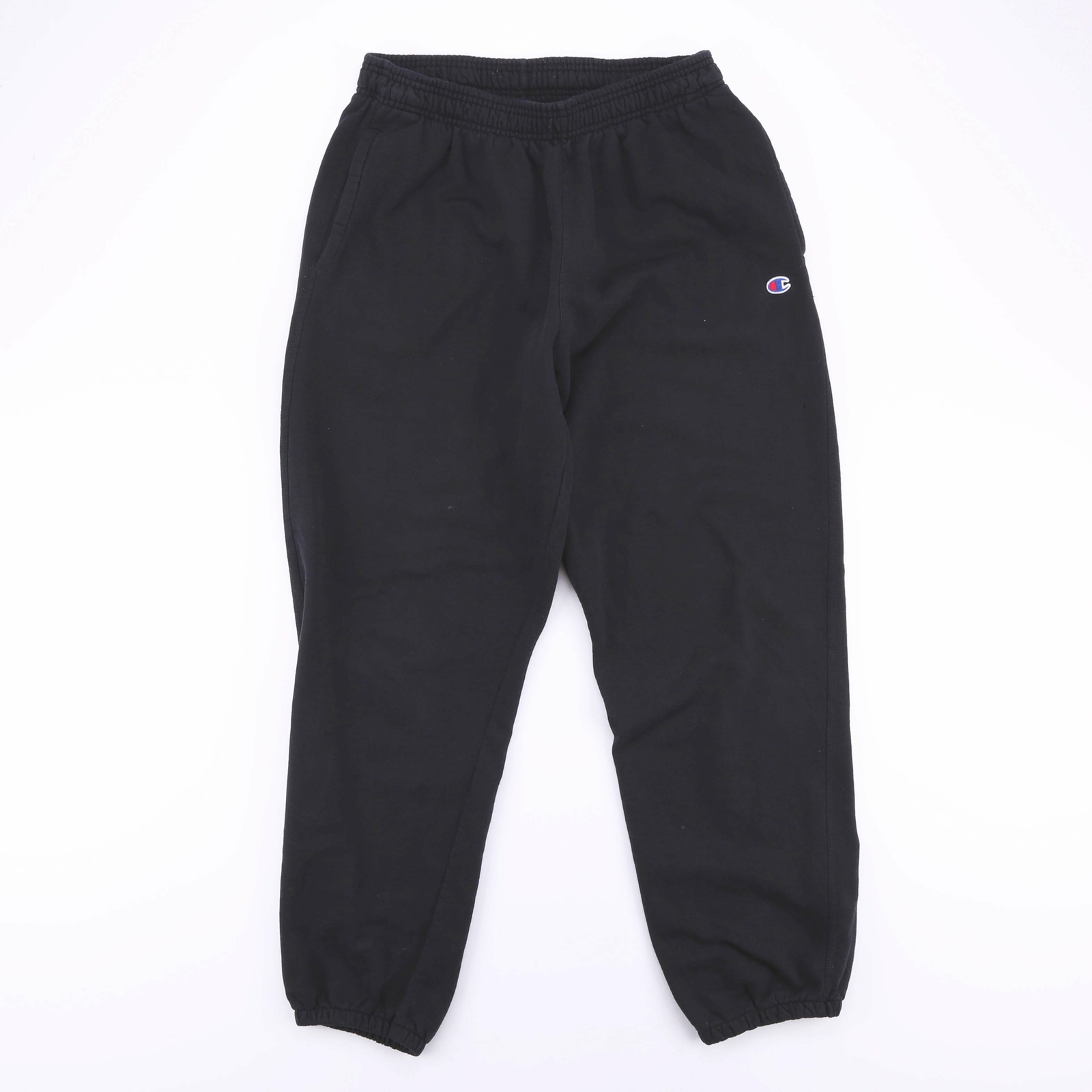 Vintage CHAMPION Drawstring Embroidered Black Jogger Pants Size Men's Large | eBay
