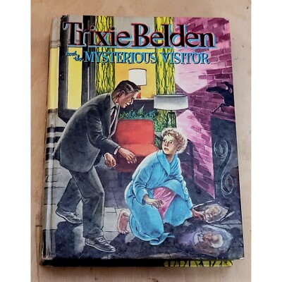 Vintage Trixie Belden and the Mysterious Visitor Hardback 1965 Shows Wear