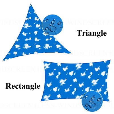 Shade Sail Garden Patio Awning Sun Canopy Waterproof UV Triangle Cover Outdoor