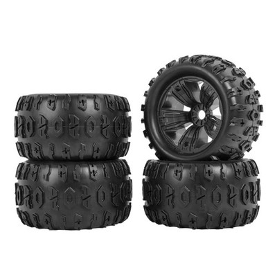 RC Station 17mm Hex RC Wheels And Tires 4PCS RC Truck Buggy 3.8 Tires Wheels For