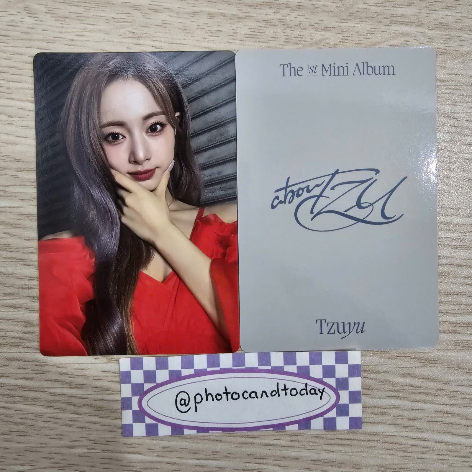 TZUYU ABOUTZU DEBUT SOLO GONGBANG OFFICIAL PHOTOCARD POB BROADCAST