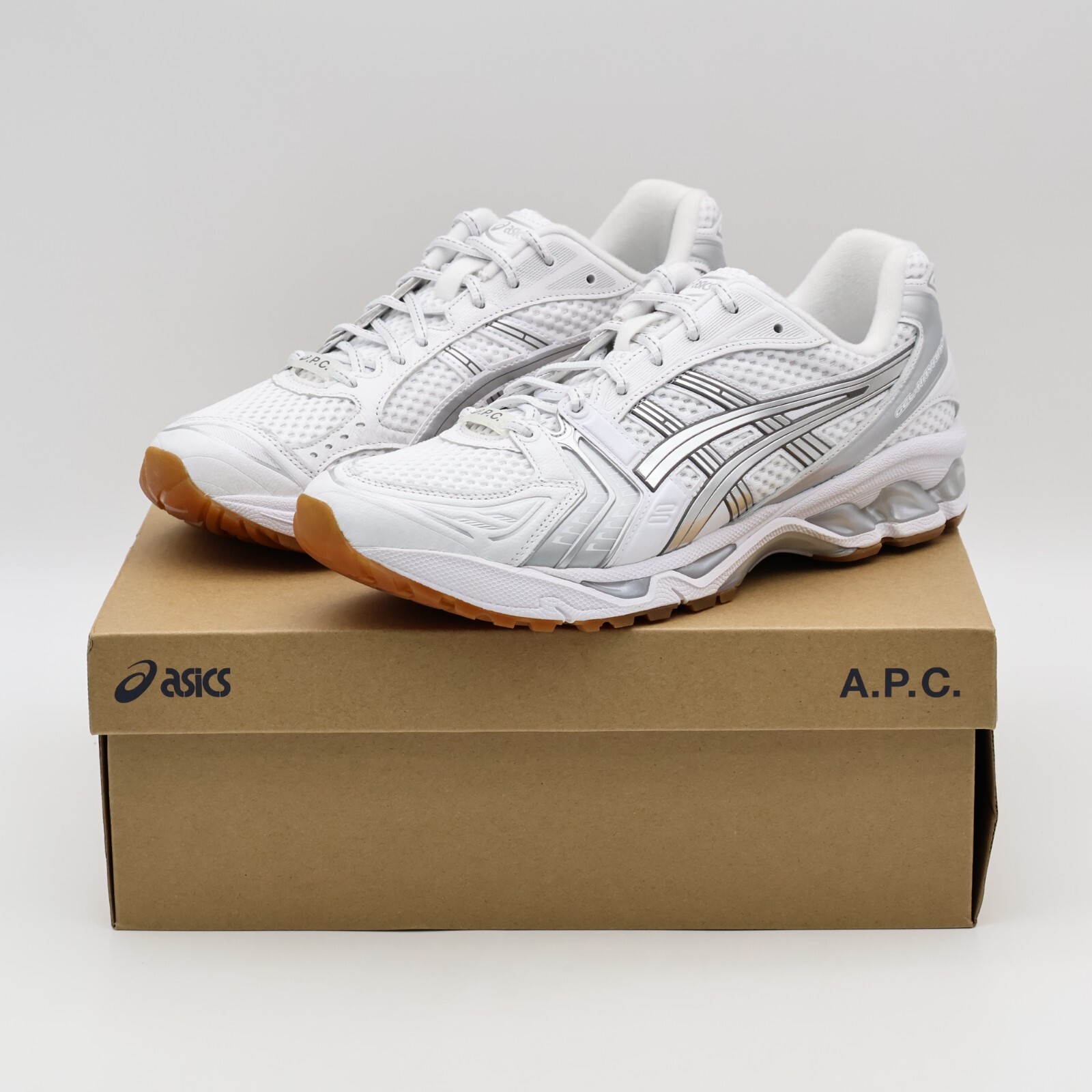 A.P.C. × Asics Gel-Kayano 14 White Pure Silver 1203A727-100