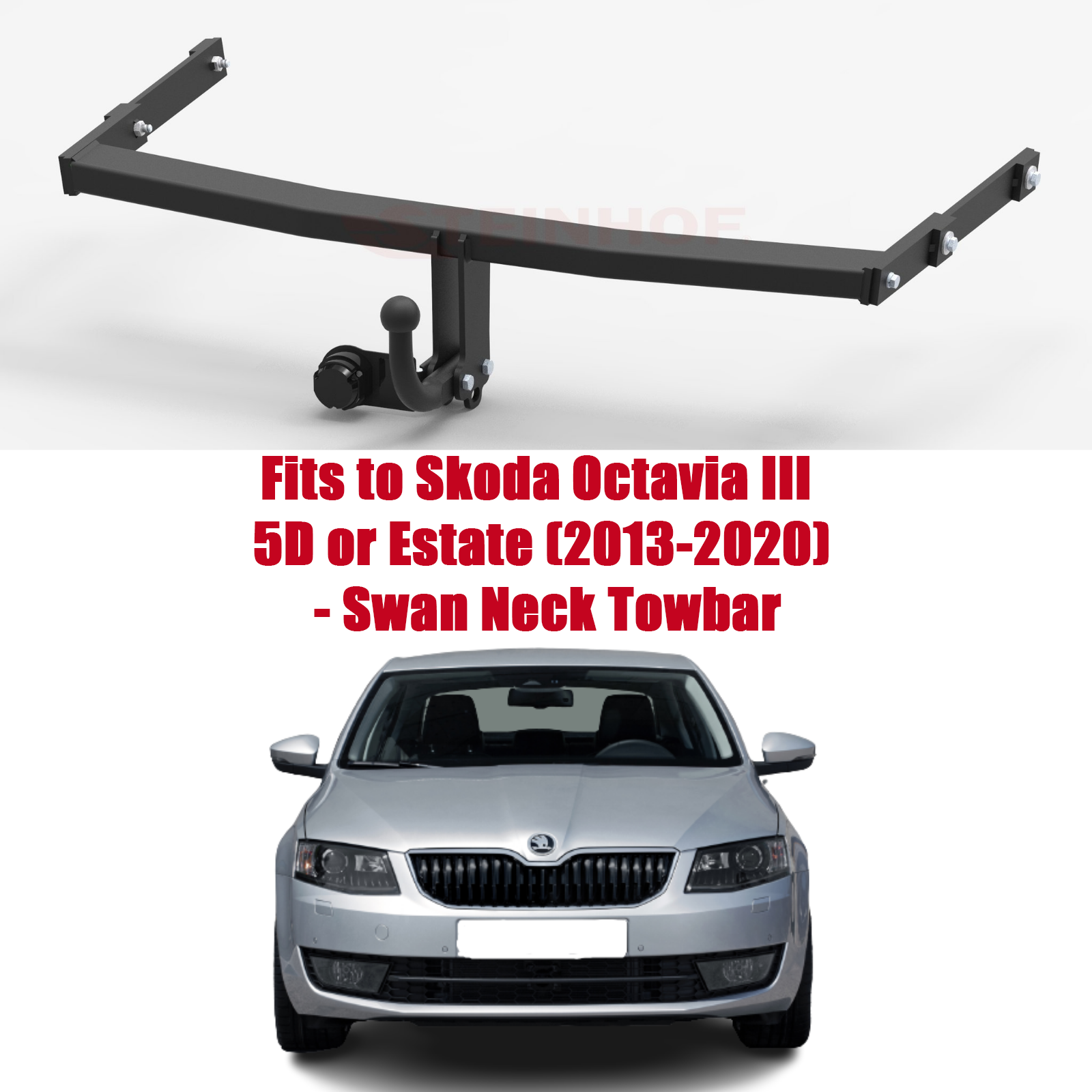 Remorquage Barre Pour Skoda Octavia III 5D Ou Break (2013-2020) & N°  Electrique