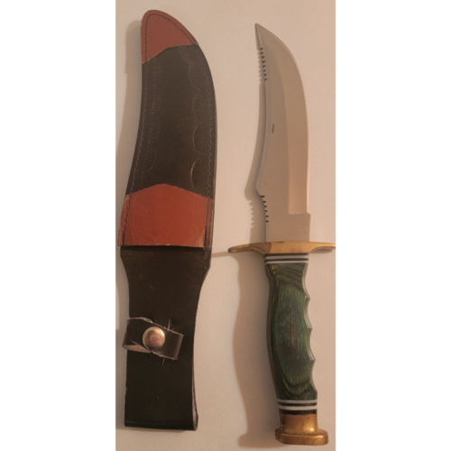 13.5" Frost Cutlery Bowie Knife made in Pakistan with Sheath