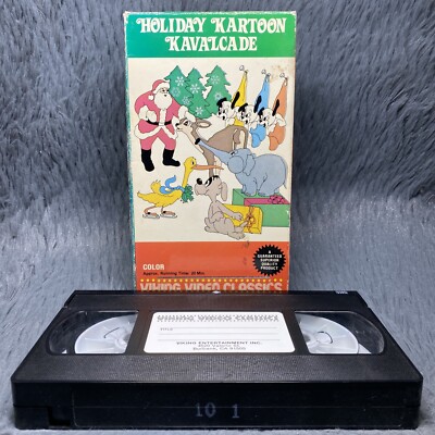 Holiday Kartoon Kavalcade VHS Tape 1986 Viking Video Classics Cartoon Christmas