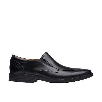 Clarks Lite Ave 26169242 Мужские черные кожаные мокасины и слипоны в стиле кэжуал