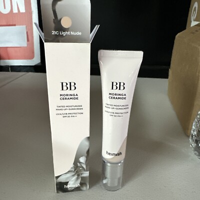 HEIMISH Moringa Ceramide BB Cream Tinted Moisturizer SPF 30 21C Light Nude
