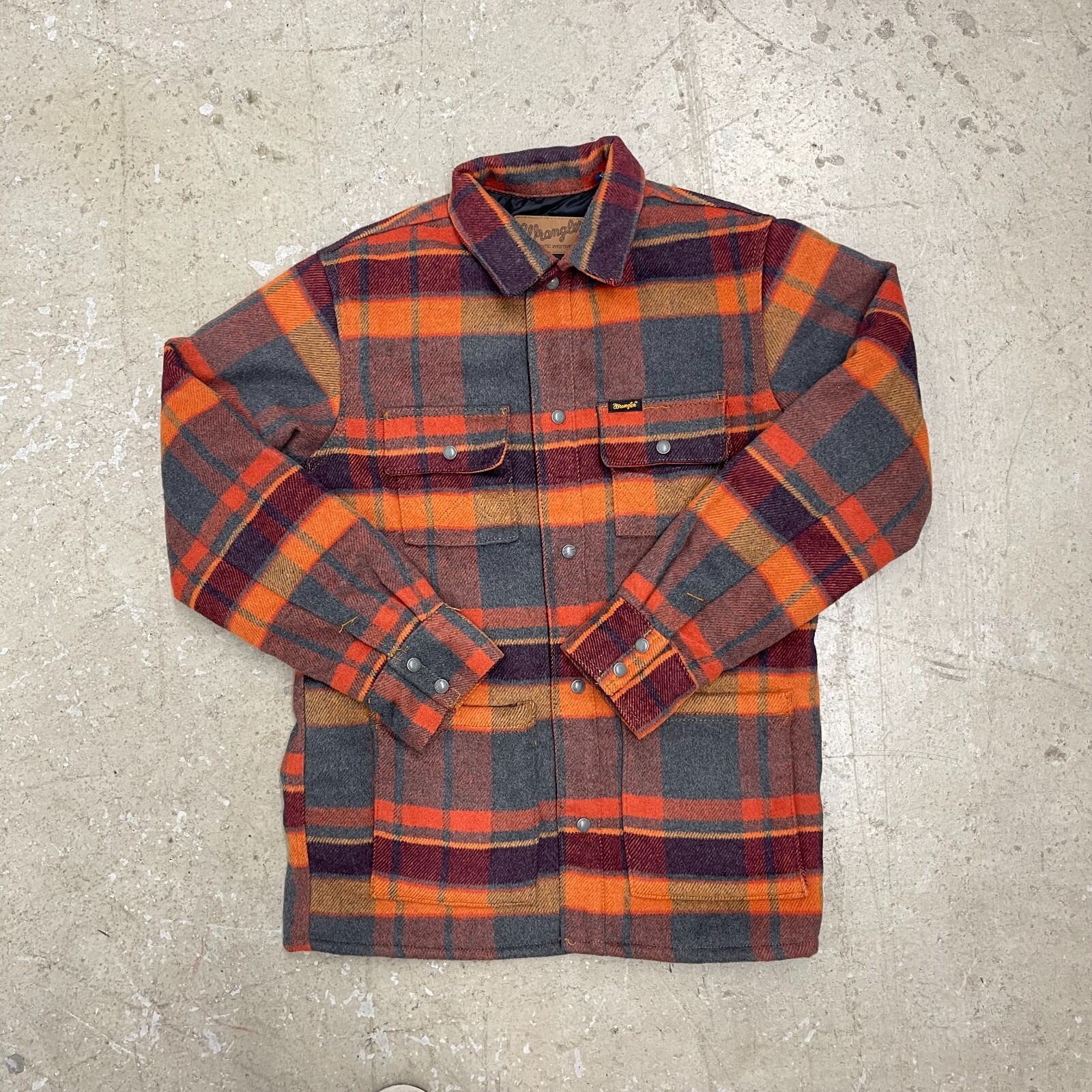 ジャケット・アウター TENDERLOIN FLANNEL CHECK COAT Men's Wrangler Quilt Lined Flannel Shirt Jacket | NEW