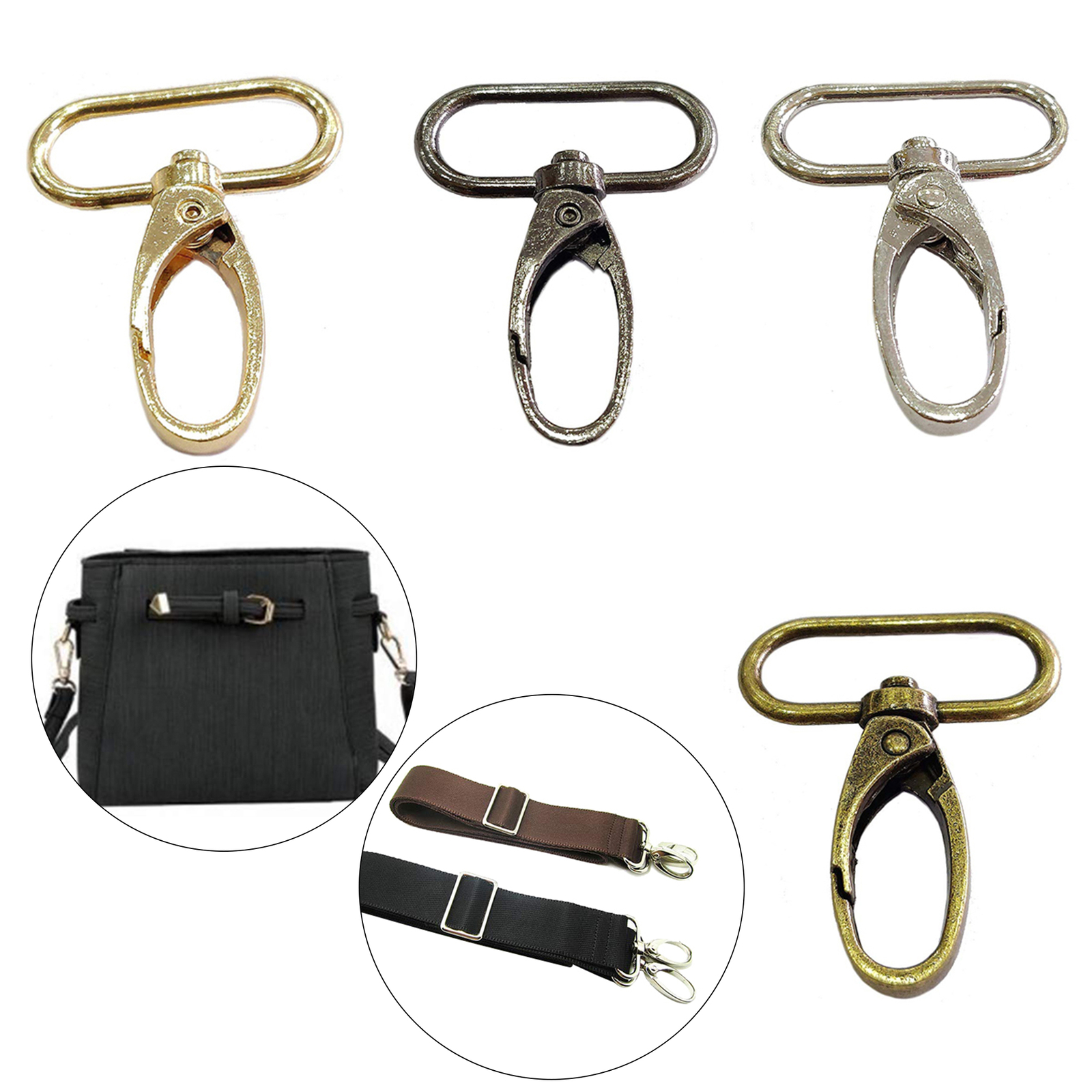 Heavy Duty Lobster Clasps Key Rings Hook Swivel Clasps Findings chain Keychain