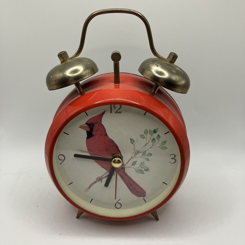 Vintage Red Bird Alarm Clock Wake up to Beautiful Bird Sounds. Sounds