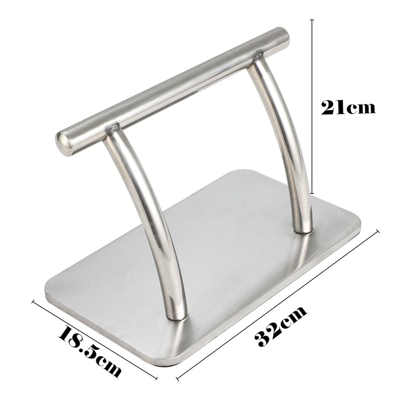 2x Stainless Steel Chrome Footrest Foot Rest Barber Salon Tattoo