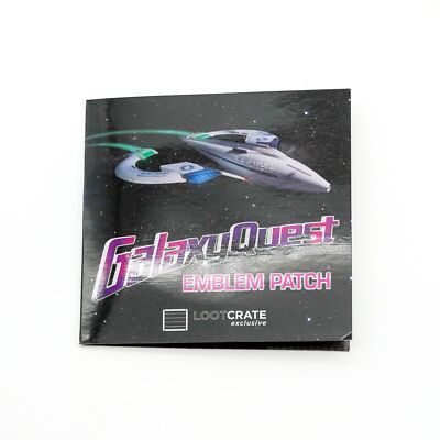 Galaxy Quest Emblem Patch Round Planet Blue Loot Crate Exclusive QMX 2015 NEW