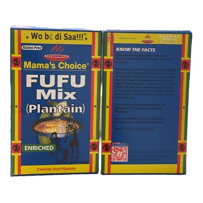 Mama's Choice Plantain Fufu Mix 24oz 2pack