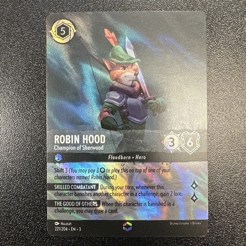 ロルカナ ロビンフッド レジェンダリー シャーウッドの英雄 ホイル加工 foil FOIL/ディズニー/ロルカナ/Lorcana/ロビン・フッド シャーウッド