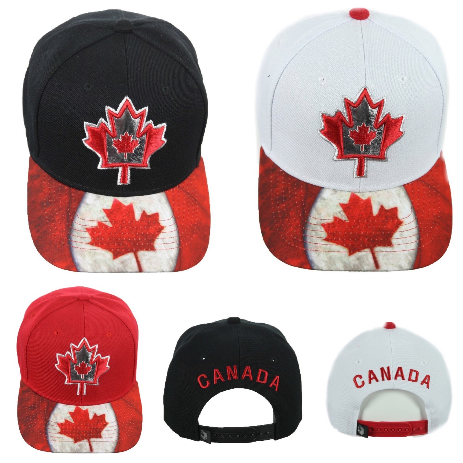 Snapback Hats Causal Fashion Maple Leaf