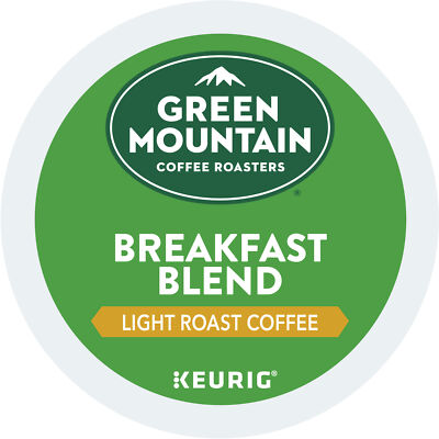 Green Mountain Coffee Breakfast Blend, Keurig K-Cup Pod, Light Roast, 24 Count