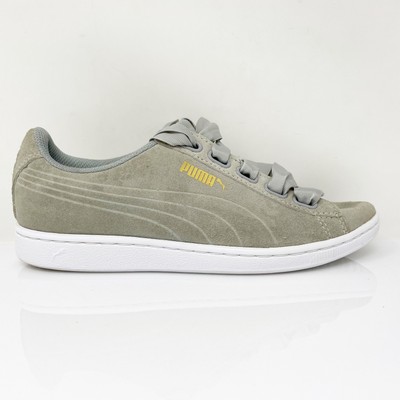 

Puma Womens Vikky Ribbon 364262 01 Серые повседневные кроссовки, размер 8, Серый, Vikky Ribbon